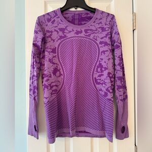 Purple Lululemon Swiftly Long Sleeve sz 12